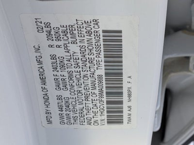 2021 Honda Accord Hybrid Touring