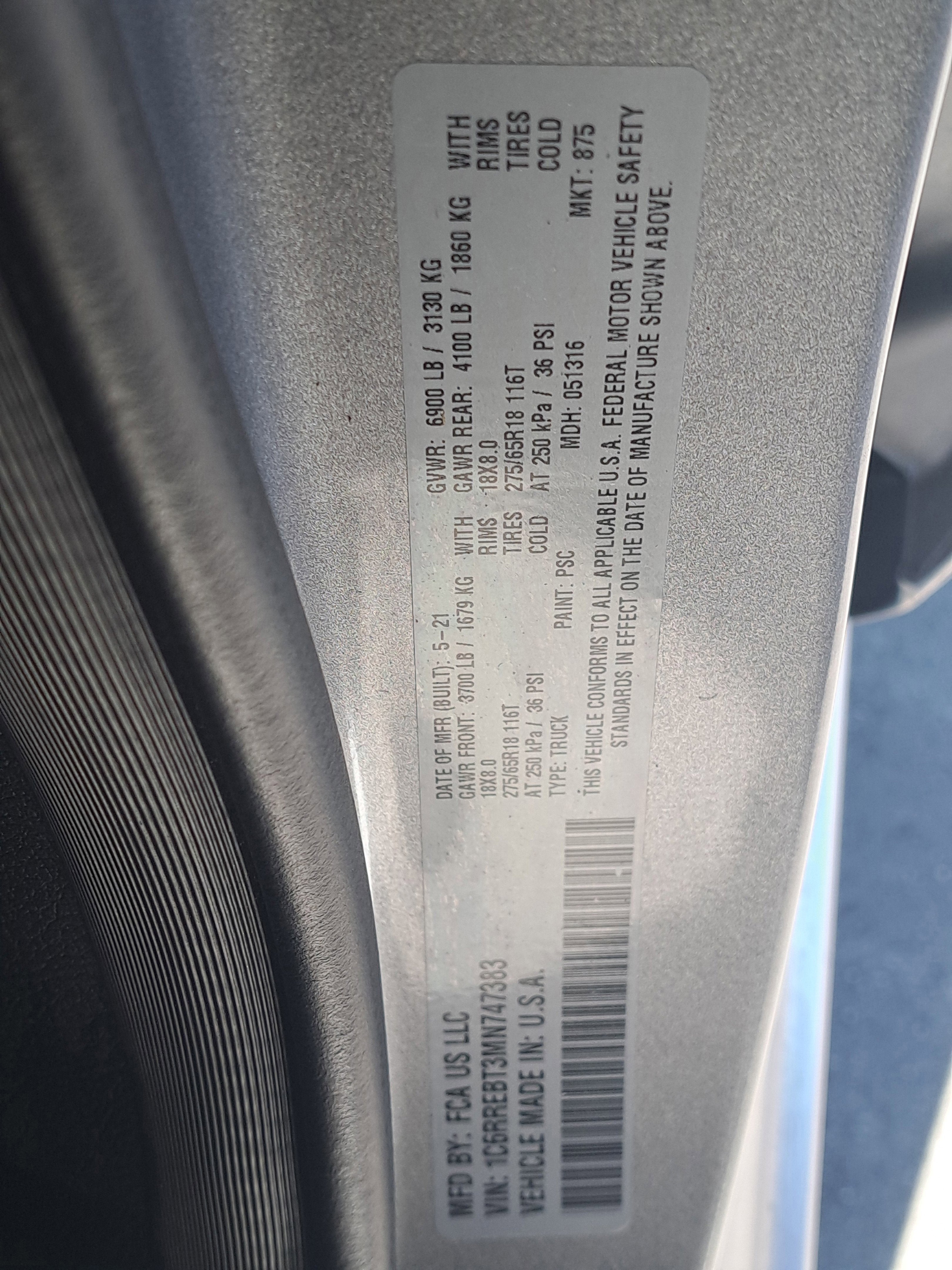 2021 RAM 1500 Big Horn