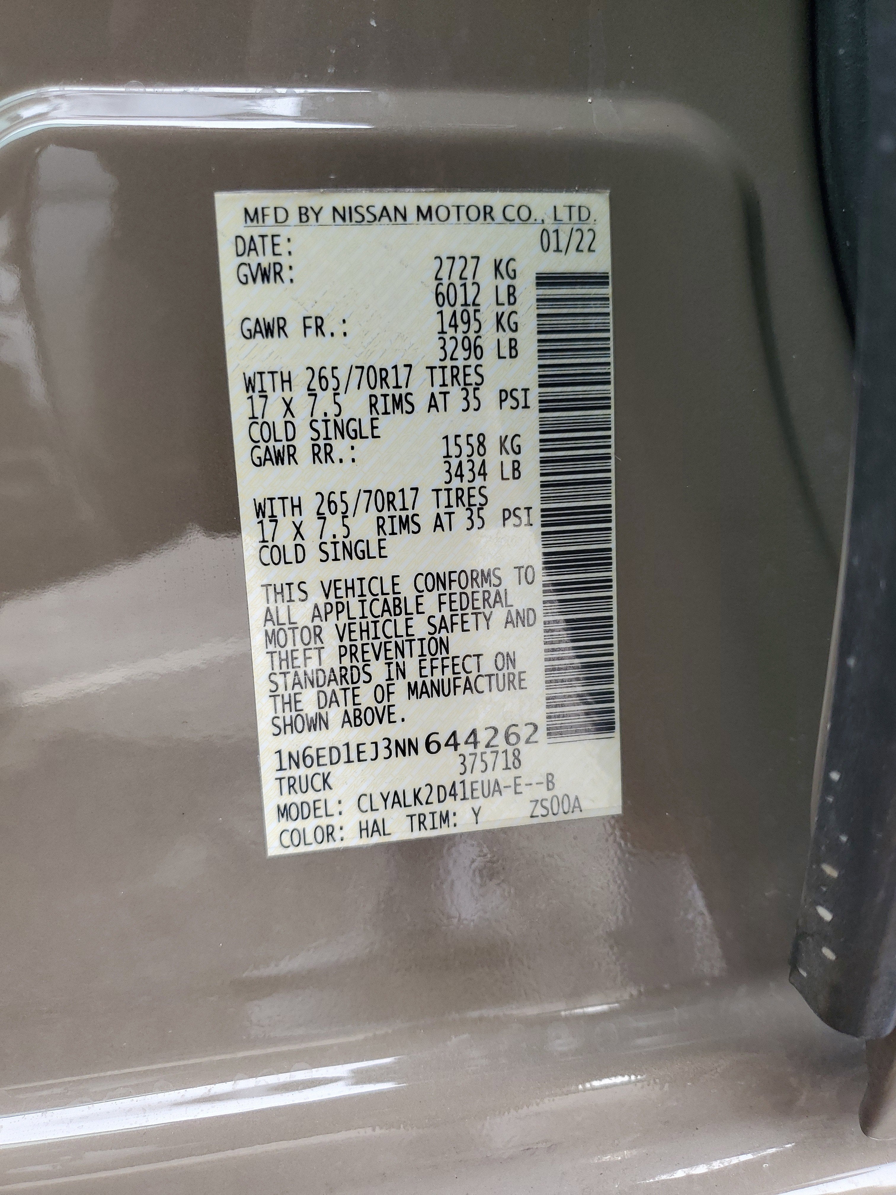 2022 Nissan Frontier PRO-X