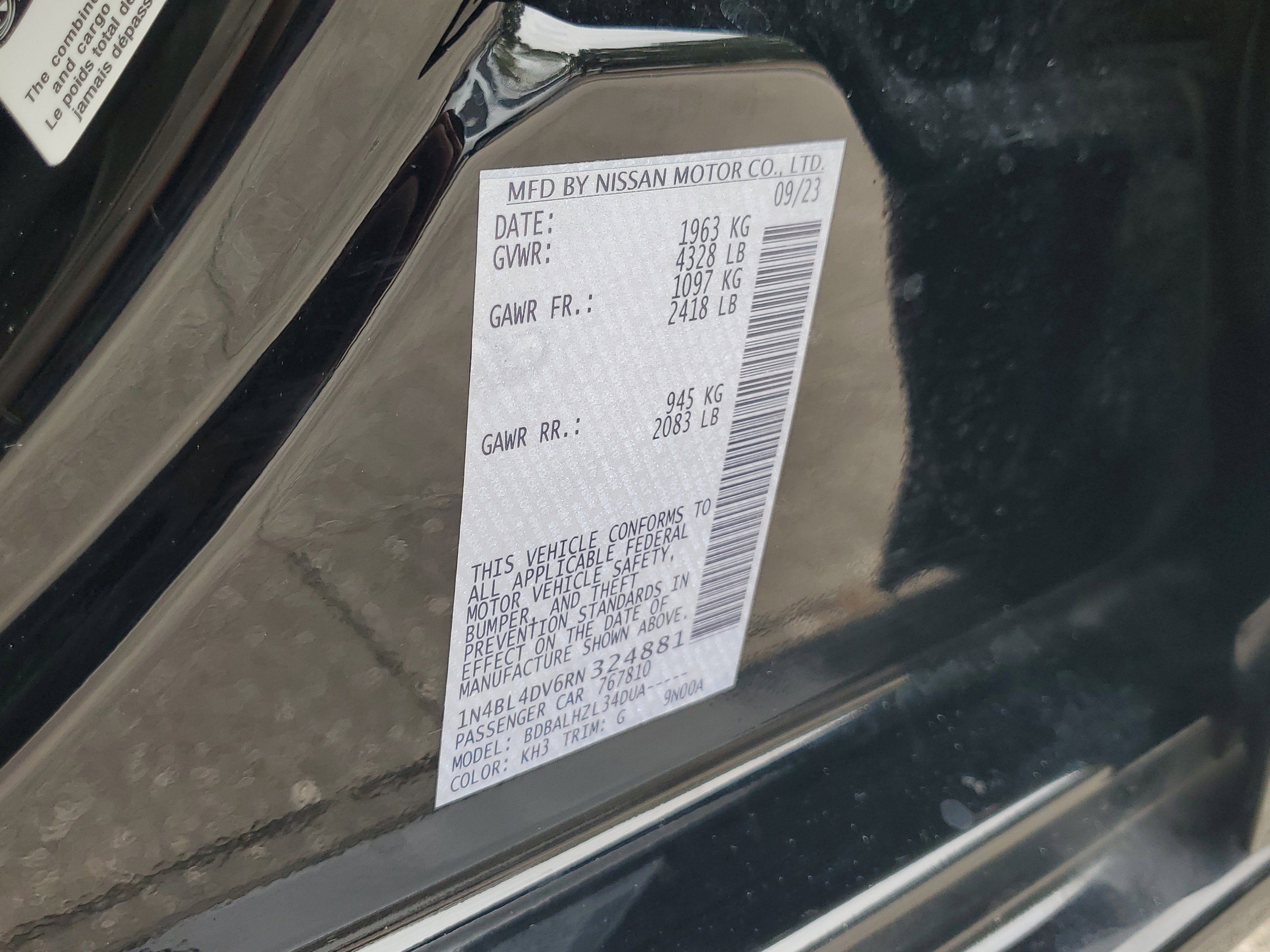 2024 Nissan Altima 2.5 SV