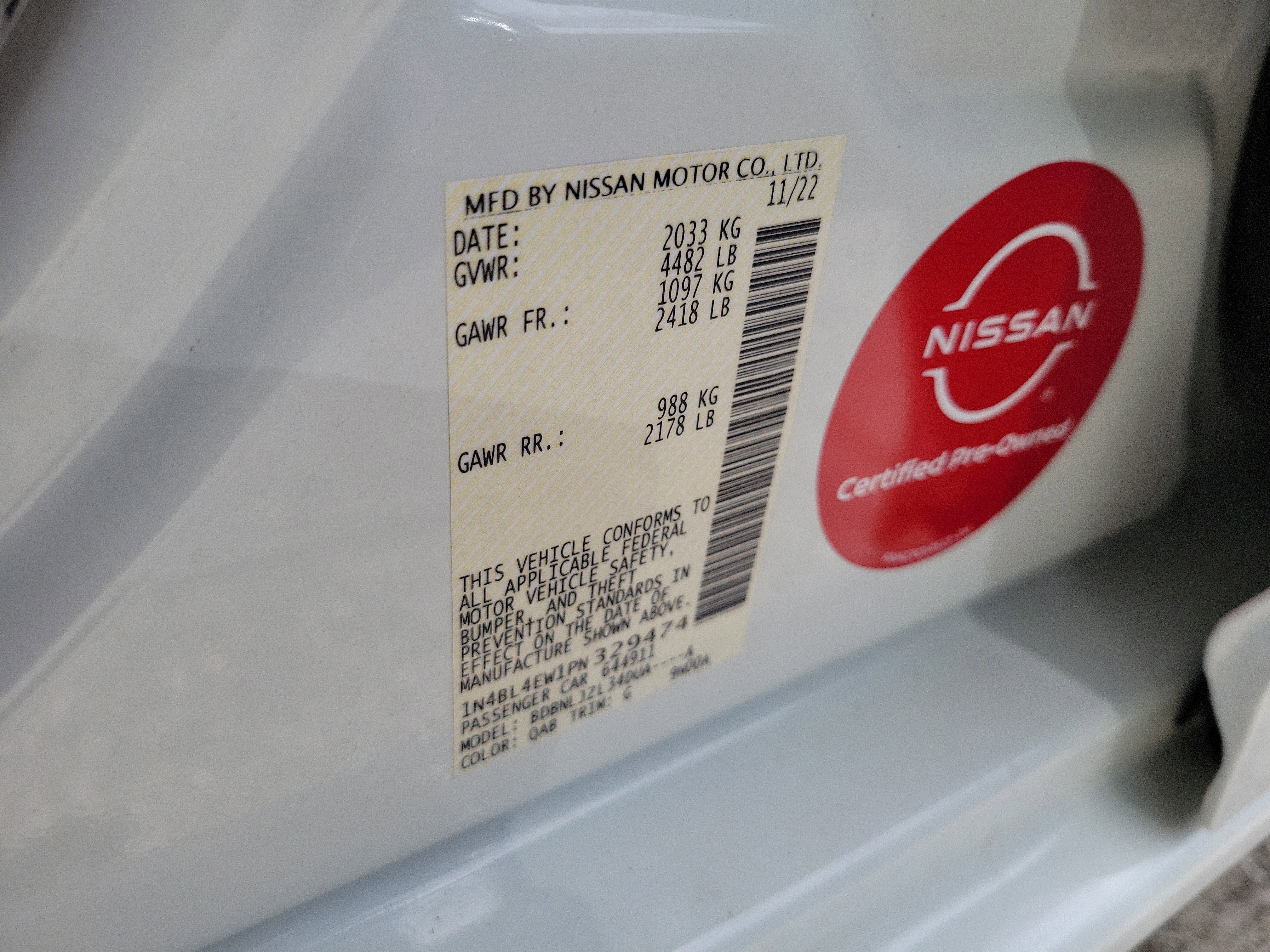 2023 Nissan Altima 2.5 SL