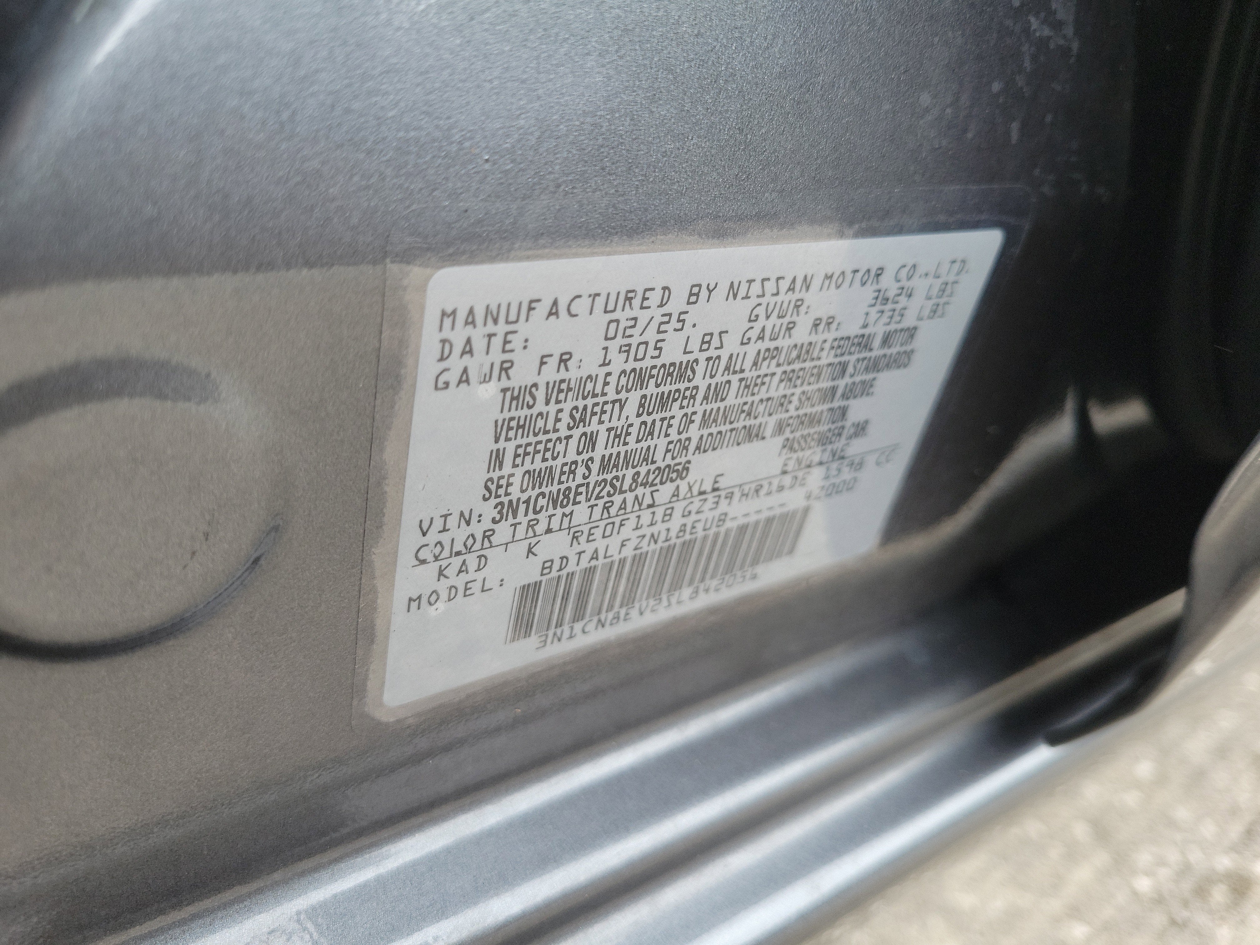 2025 Nissan Versa SV
