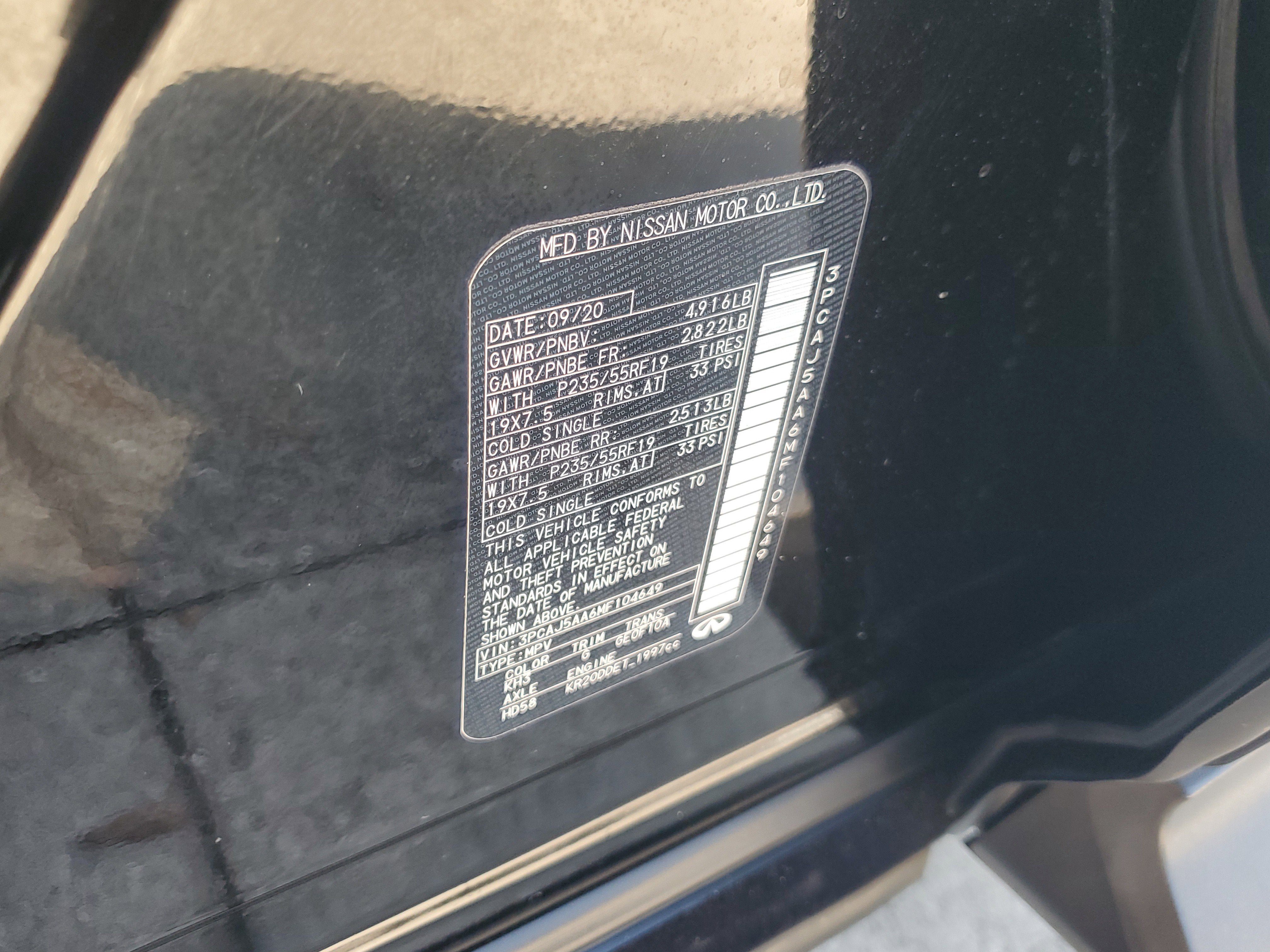 2021 INFINITI QX50 PURE