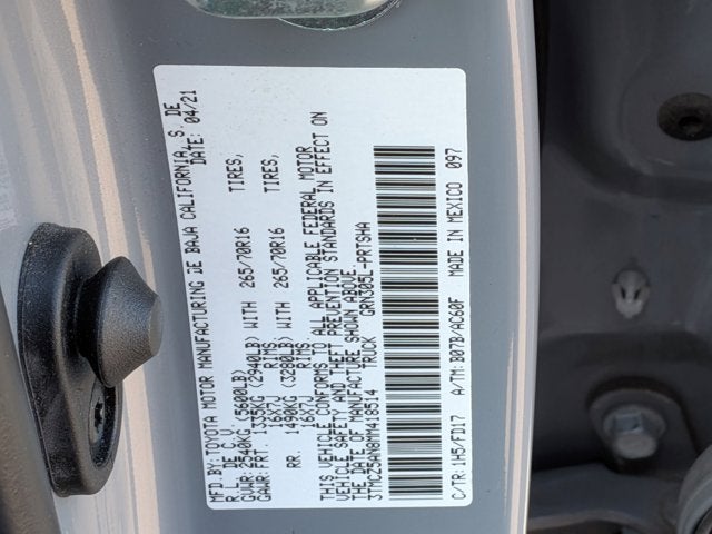 2021 Toyota Tacoma 4WD SR