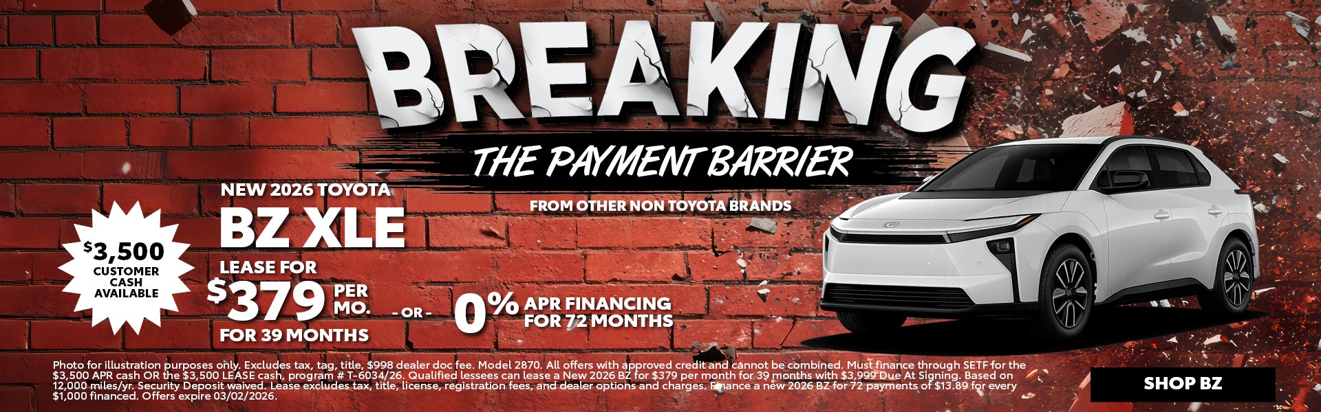 New 2026 Toyota BZ
