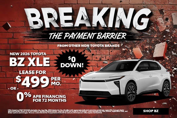 NEW 2026 TOYOTA BZ XLE