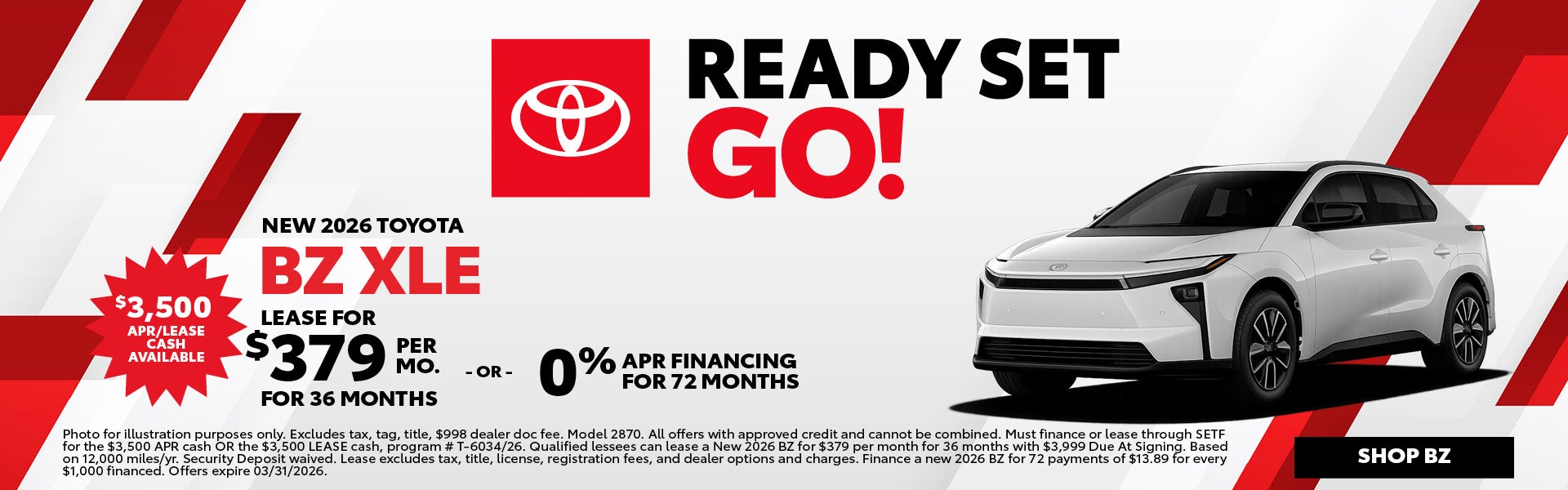 New 2026 Toyota BZ